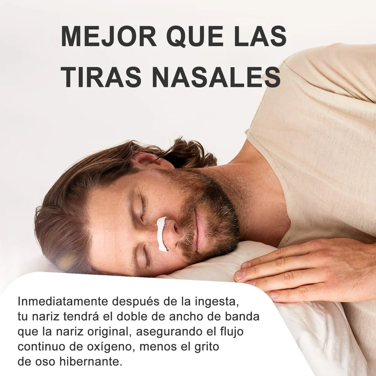 Oxígeno Total – Tiras Nasales con Imán para Respirar Fácil y Dormir Plácidamente